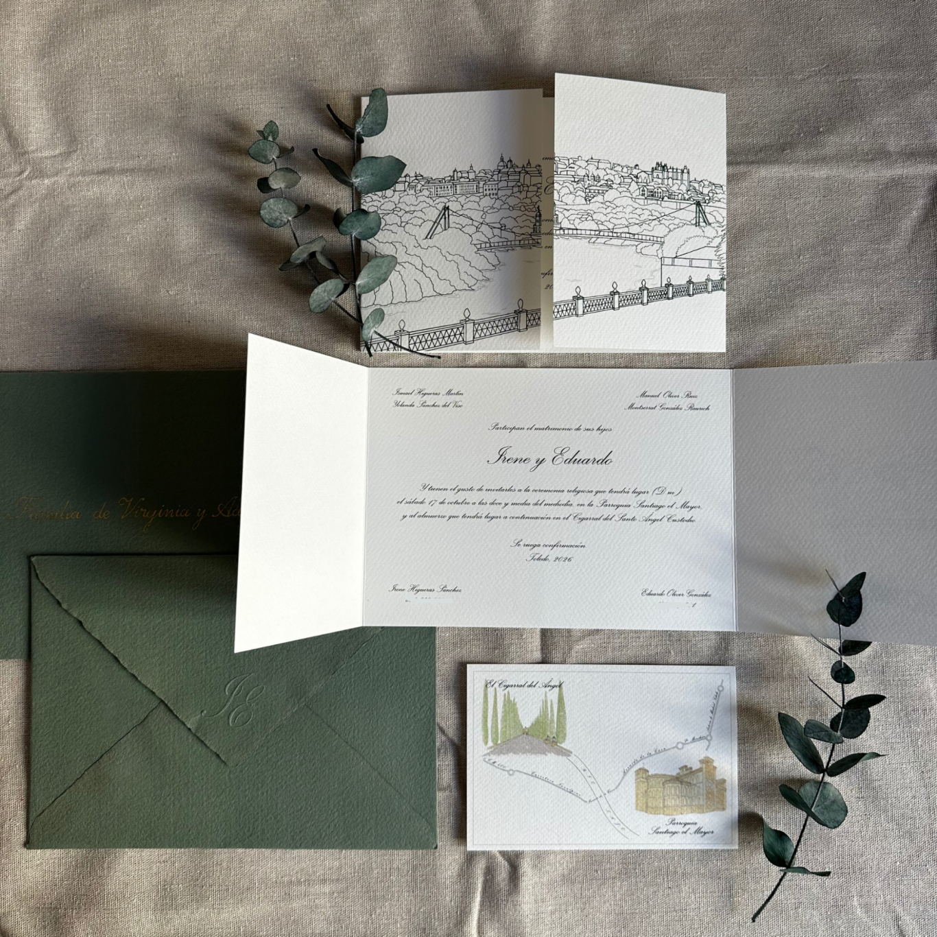 Invitación I&E - Tríptico horizontal